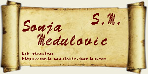 Sonja Medulović vizit kartica